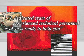 A dedicated team of experienced technical personnel is always ready to help you